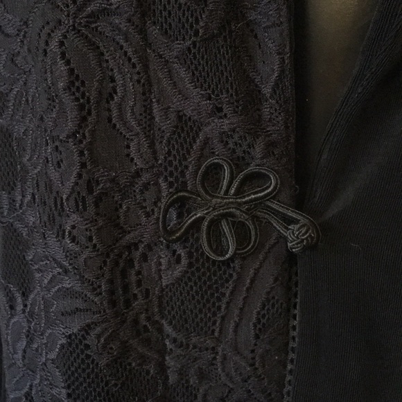 Chico’s Travelers Pretty Detail & Lace Jacket - Picture 3 of 7